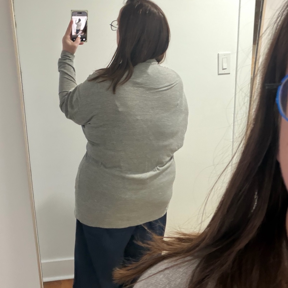 Anthropologie Dolan Gray and Cream dolman sleeve Cardigan in L - Picture 3 of 7